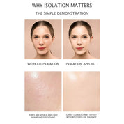 40g Face Makeup Primer Tri-color Cream Brighten Contour Color Isolation Waterproof Makeup Foundation Natural Makeup Base Cream