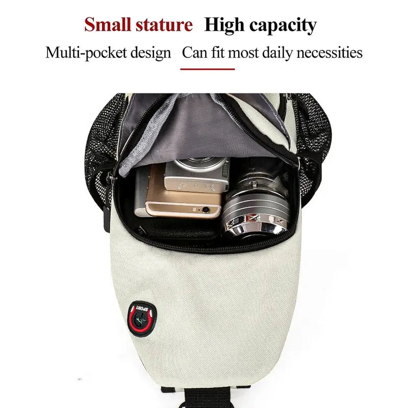 New Shoulder Bag Man 2022 Casual Chest Business Male MultiFunctional Women Backpack Cycling Sports Rucksack Travel Pack
