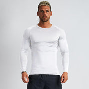 Quick Drying Fitness Stretch Long Sleeved Shirt For Men