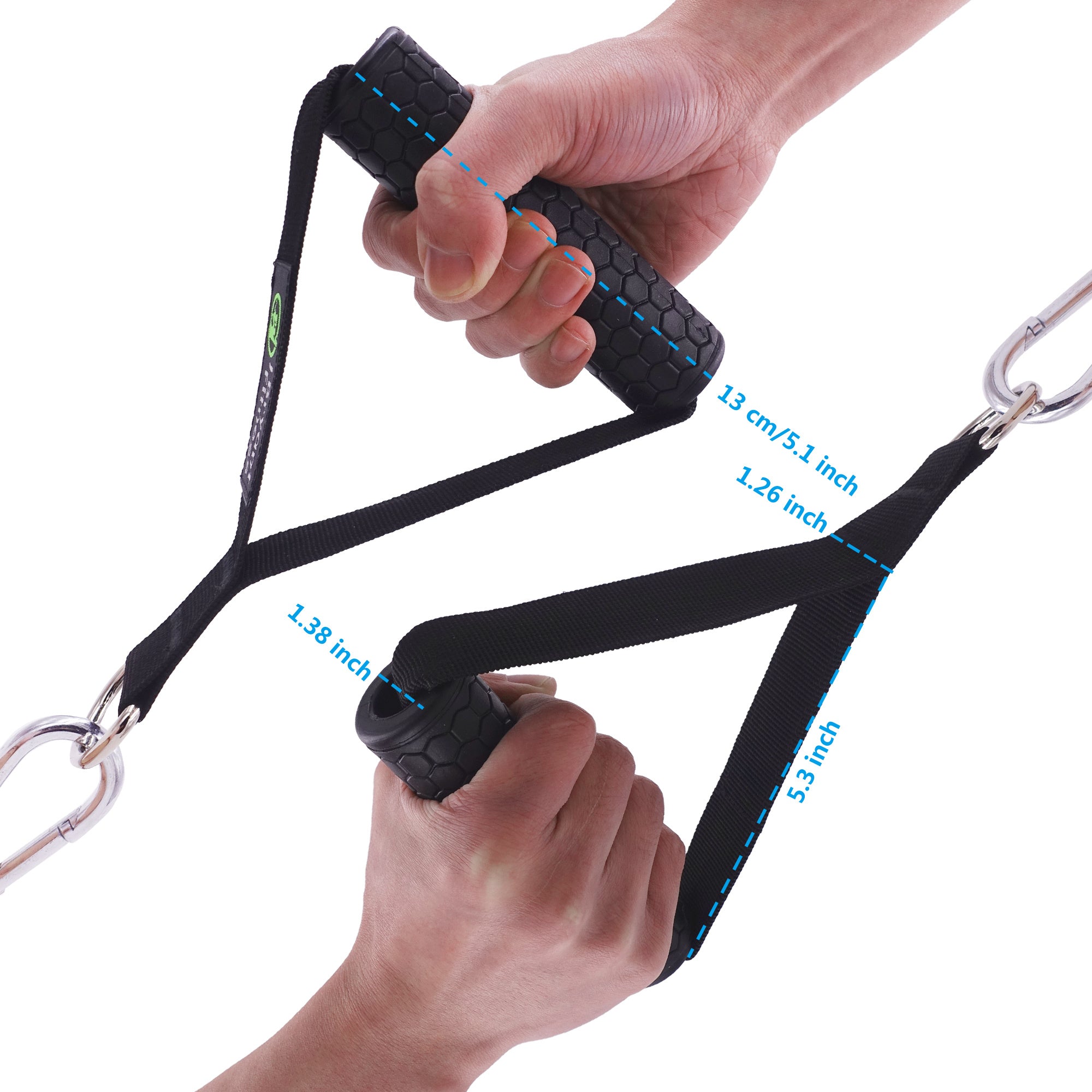 Gym Resistance Bands Handles Anti-slip Grip Strong