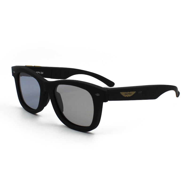Hand-automatic Integrated Seven-level Electronic Color Adjustment Intelligent Color-changing Polarized Sunglasses