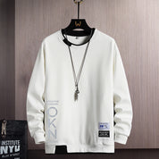 New Mens Casual Sweatshirts Hoodie Fake Two Pieces Letter Print