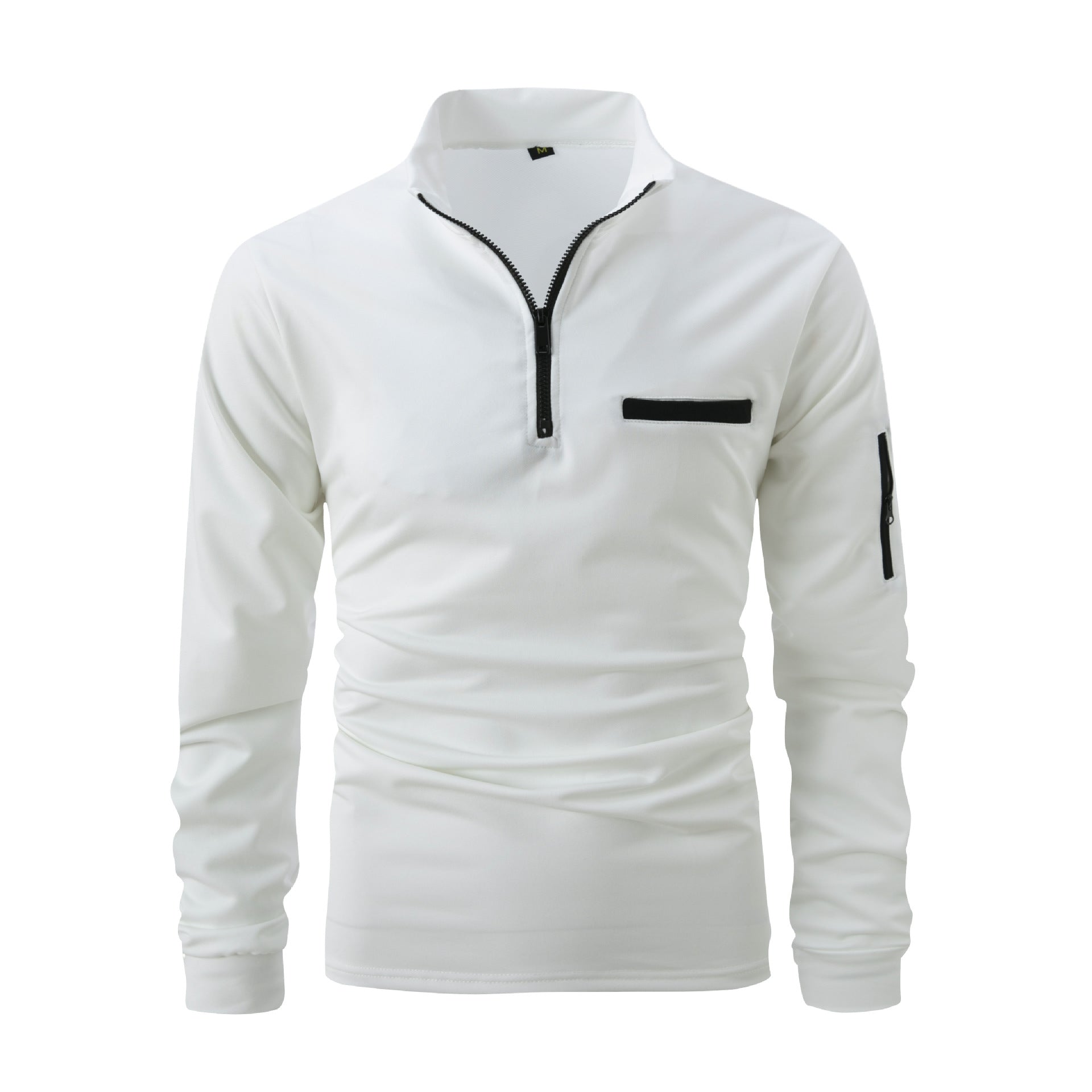 Men's Fashion Sports POLO Zipper Sweatshirt