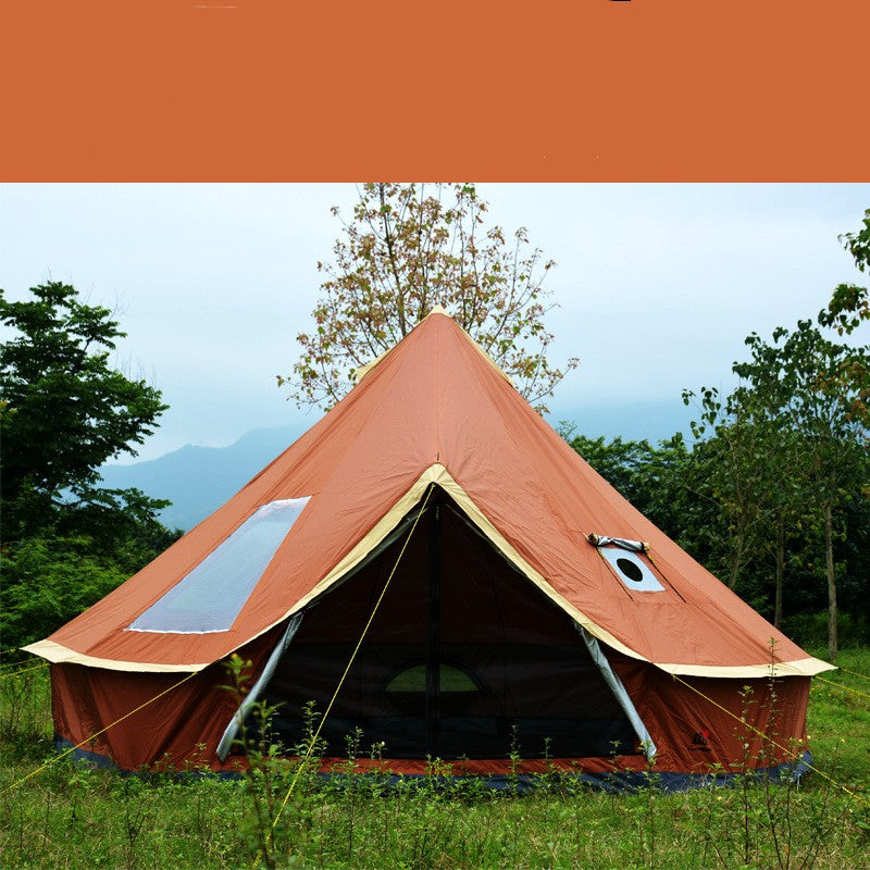 Yurt Tent Outdoor Camping Pyramid Chimney Sunscreen