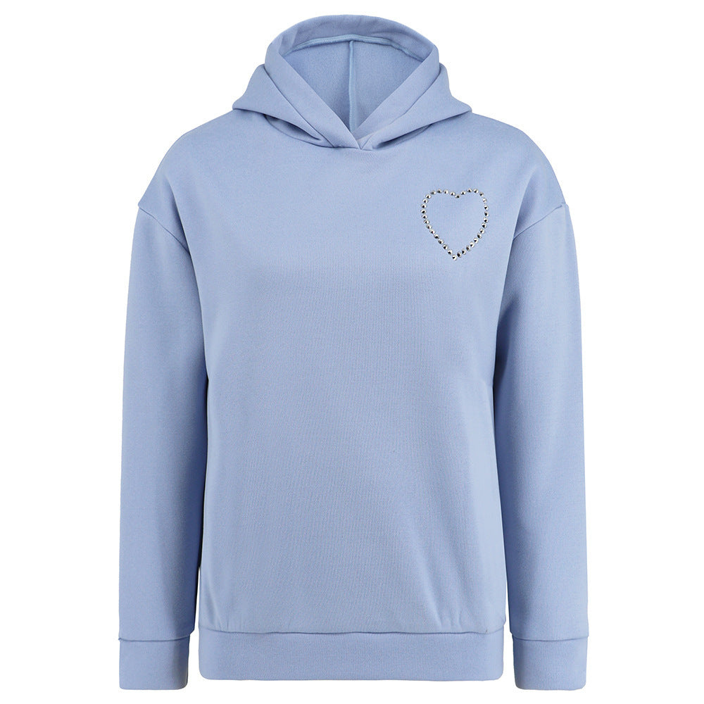 Women's Long-sleeved Pullover Hoodie Love