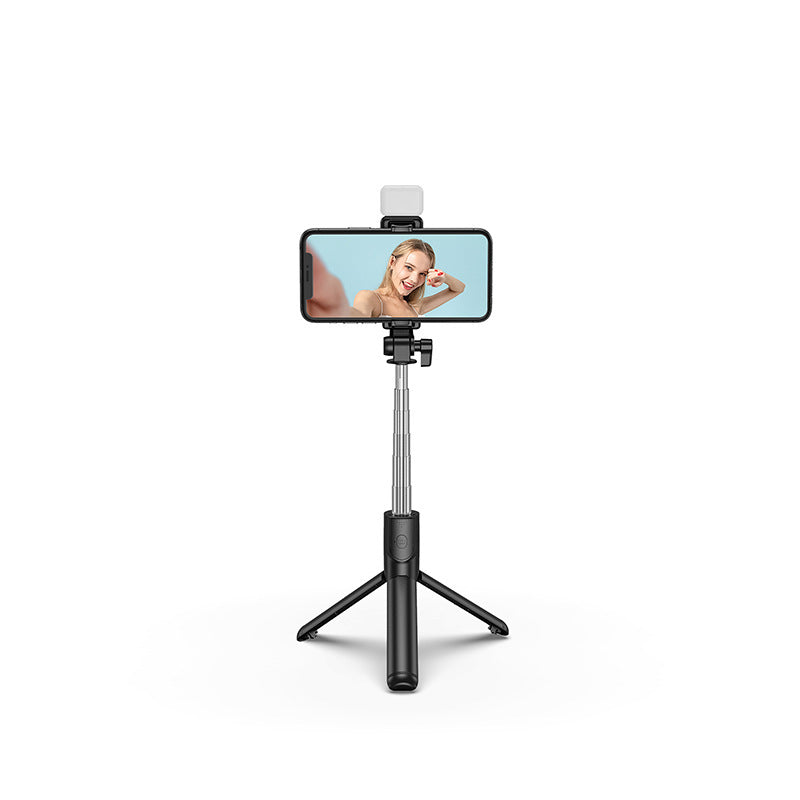 Compatible with Apple, Bluetooth Fill Light Selfie Stick Outdoor Live Broadcast Integrated Tripod Phone Holder