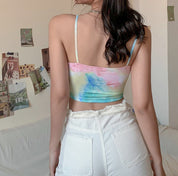 Rainbow crop top