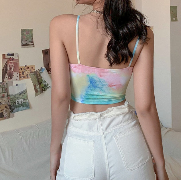 Rainbow crop top