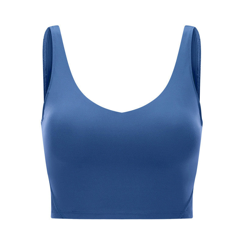 Vest-style sports bra