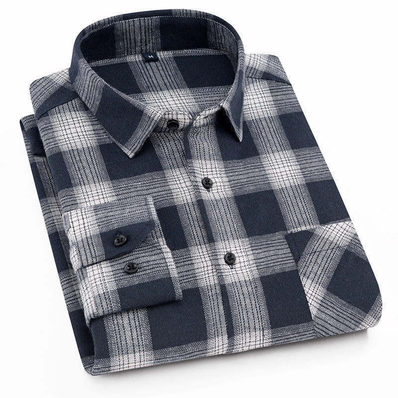 Casual flannel men's shirt