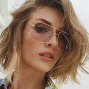 Metal sunglasses fashion two-tone sunglasses