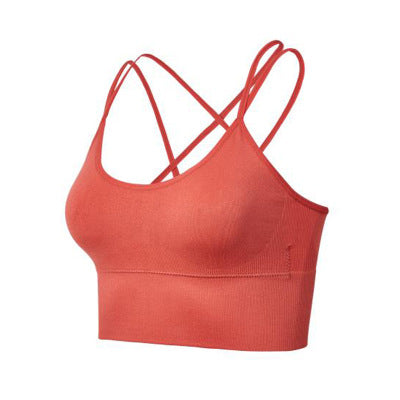 Cross beauty back yoga sports bra