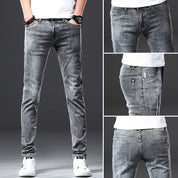 Men's Slim-Fit Stretch Small Right-Angle Jeans