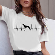 Letter Print Short Sleeve T-Shirt Top Fashion Loose Casual All-Match Ladies T-Shirt