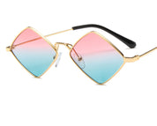 Retro Style Diamond Sunglasses Sunglasses Personality Irregular Metal Sunglasses