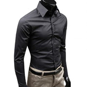 Business Shirt Fashion Candy Color Men's Casual Long-Sleeved Shirt