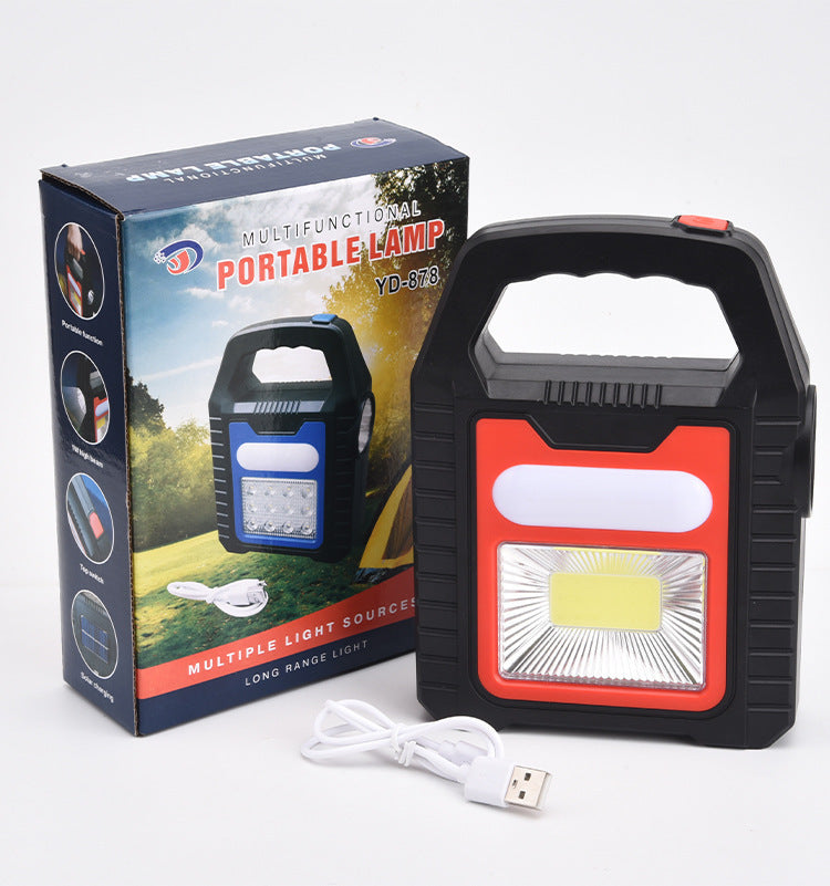 Solar COB Camping Light USB Portable