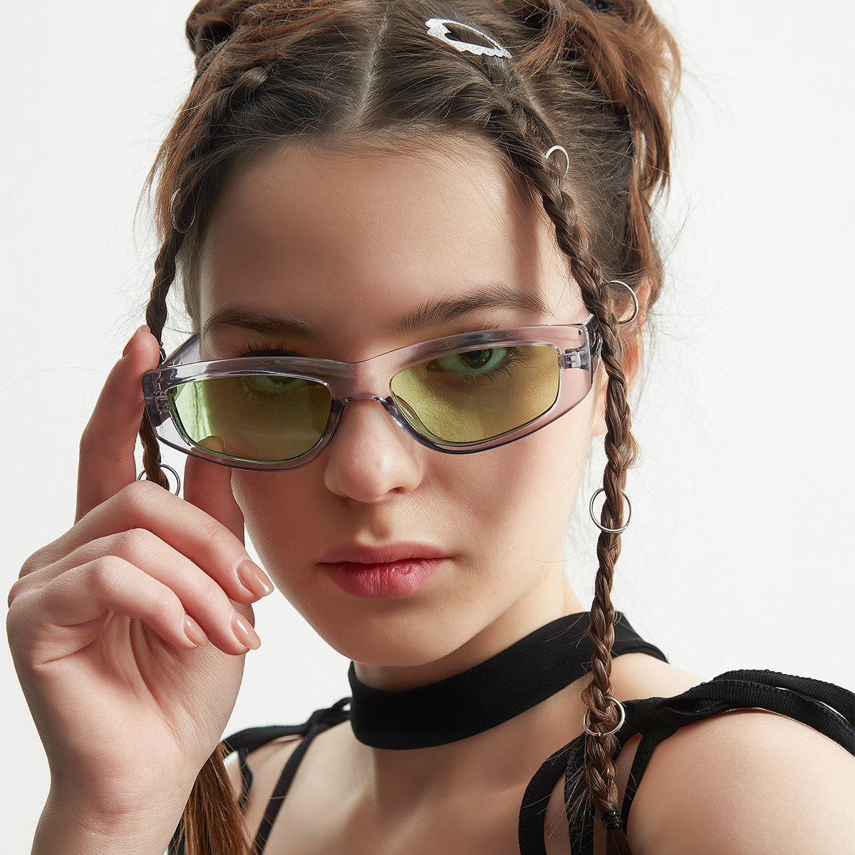 Cat's Eye Narrow Personality Vintage Sunglasses