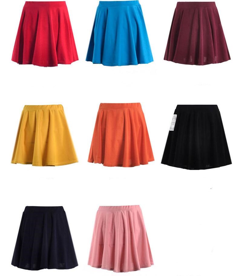 USA SIZE Large size women's high waist half skirt umbrella skirt pleated skirt sundress