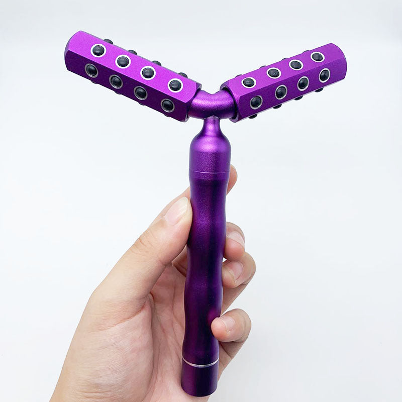 3D roller face massager