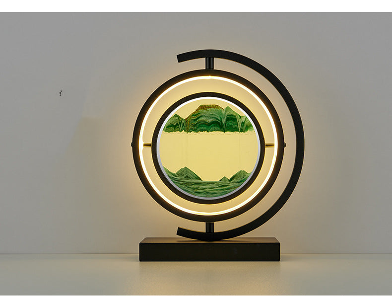 Hourglass Quicksand Painting Desk Lamp Simple