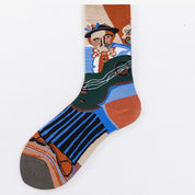 Fall Winter Fashion Animal Cartoon Cotton Mid-calf Length Socks