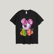 Cartoon bear print t-shirt