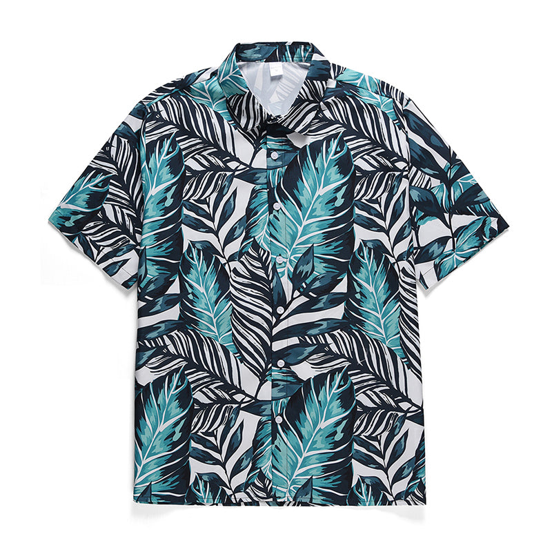 Men's beach print T-shirt