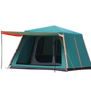 Outdoor Fully Automatic Aluminum Pole 3-4-5-8 People Double-layer Thickening Rainstorm Field Camping Big Tent