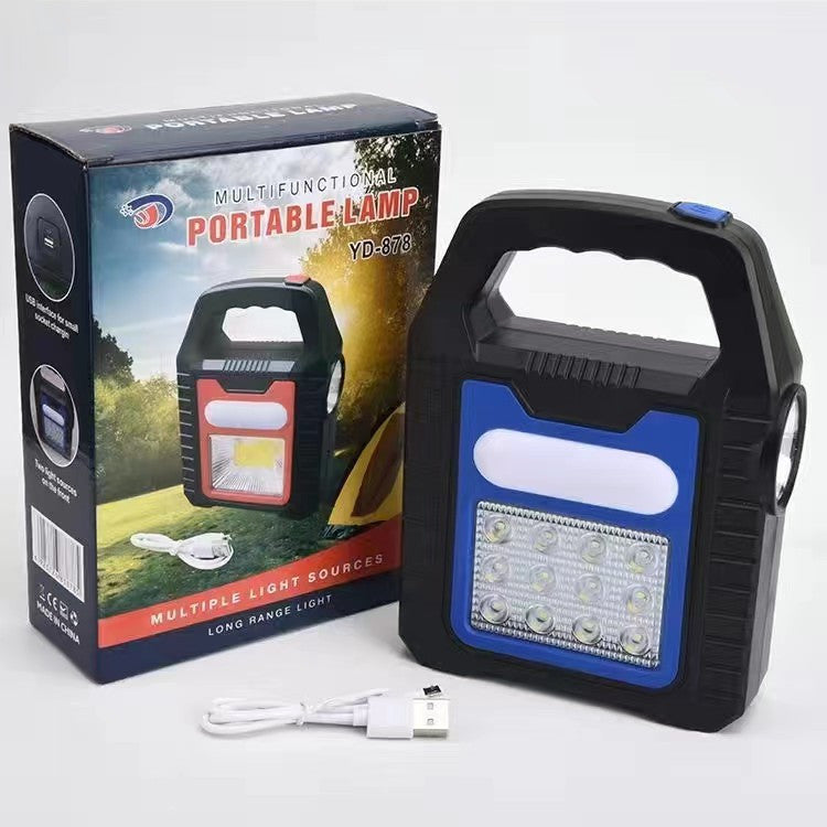 Solar COB Camping Light USB Portable