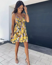 Sling print dress