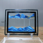 3D Quicksand Painting Dynamic Three-dimensional Hourglass Art Glass Liquid Decoration