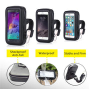 New Motorcycle Waterproof Case Rear View Mirror Mount Holder Stand Telephone Bike Holder Phone Bag Support Moto Bicycle Cover