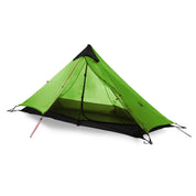 FLAME'S CREED Lanshan 1 Person Oudoor Ultralight Camping Tent Single Man 3 Season Professional 15D Silnylon Rodless Tent