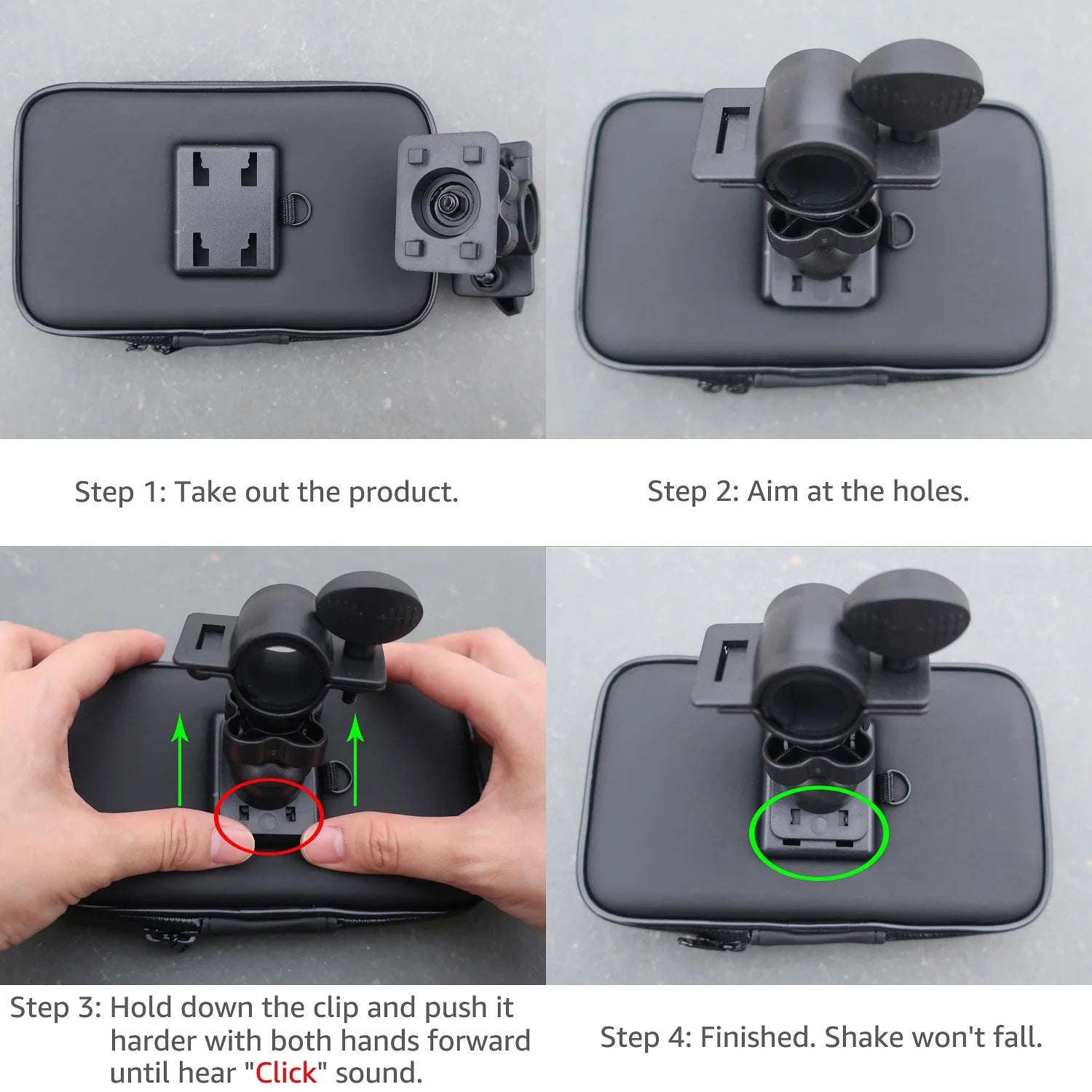 Waterproof Bicycle Phone Holder Motorcycle Bike Handlebar Phone Case Bag for iPhone 15 Pro Max 14 Samsung Bike Phone Stand Mount
