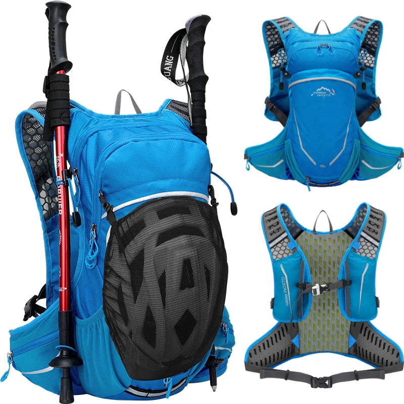 16L Outdoor Sport Cycling Running Mountaineering Hiking Bike Riding Hydration Water Bag Storage Pack UltraLight Bladder Backpack