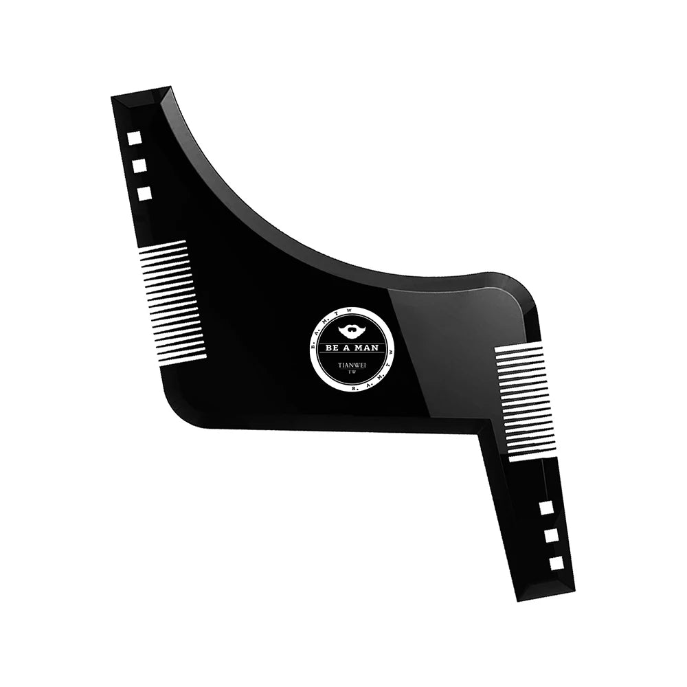 New Fashion Beard Styling Shaping Template Comb New Barber Tool Symmetry Trimming Shaper Stencil 3 Colors Optional