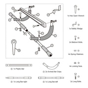 Adjustable Indoor Fitness Door Frame Multi-functional Doorway Pull Up Bar Wall Chin Up Bar Horizontal Bar Home Fitness Equipment