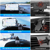 TOPK Dashboard Mobile Car Phone Holder Clip Mount CellPhone Stand In Car GPS Support Bracket for MobilePhone Portable car holder