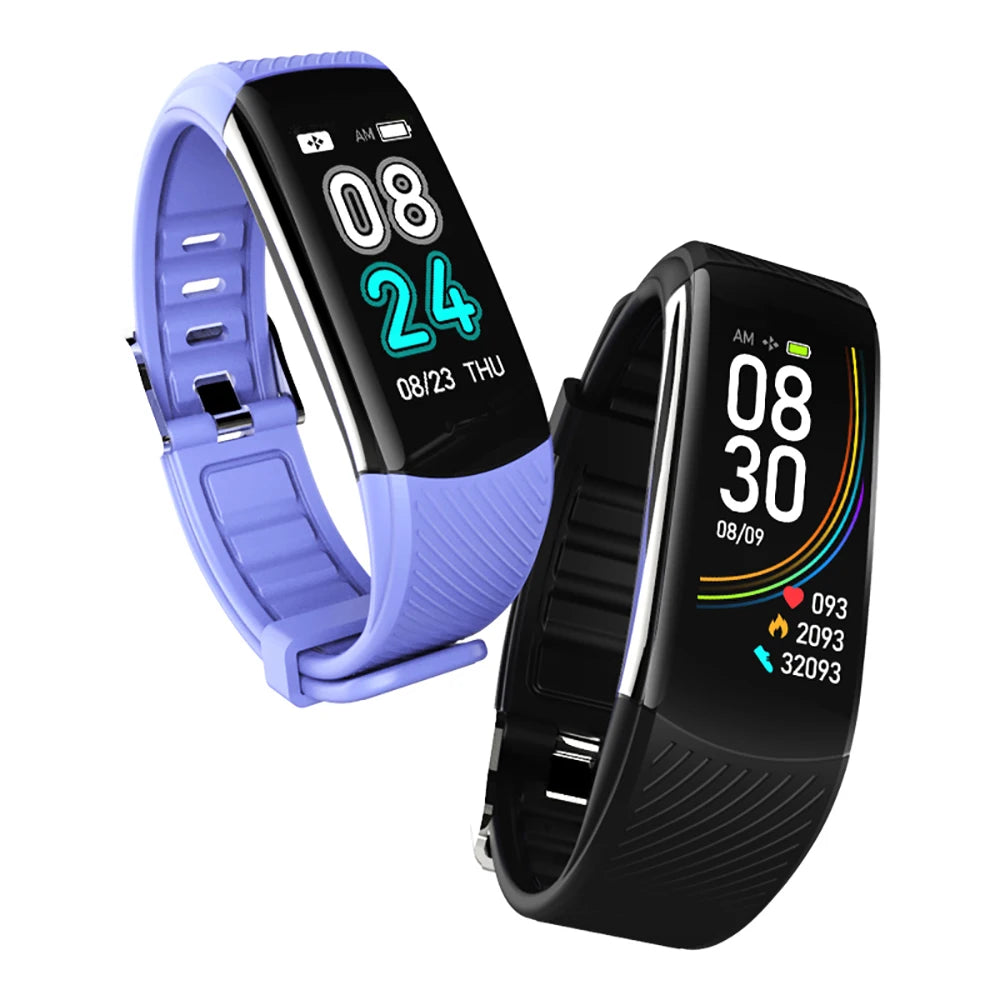 C6S Smart Bracelet Blood Pressure Health Monitoring Bluetooth Link Men and Women Sports Pedometer Smart Watch For Apple Android