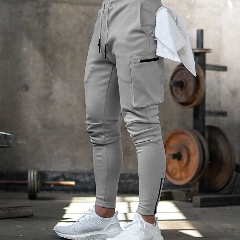 Jogger Men Sweatpant Running Training Trousers Men Fitness Sportswear Male Gym Cargo Pants Workout Skinny Pant