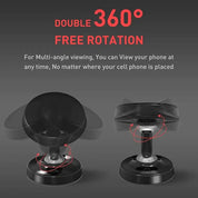 Double-sided Magnetic Phone Holder For IPhone 14 13 Samsung Dual Magnet Phone Mount Stand For Gym Kitchen Metal