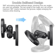 Gym Magnetic Phone Holder Mount, Dual Magnet Attach to Metal Surface For MagSafe 360° Ball Head Adjustable Car Mount for iPhone