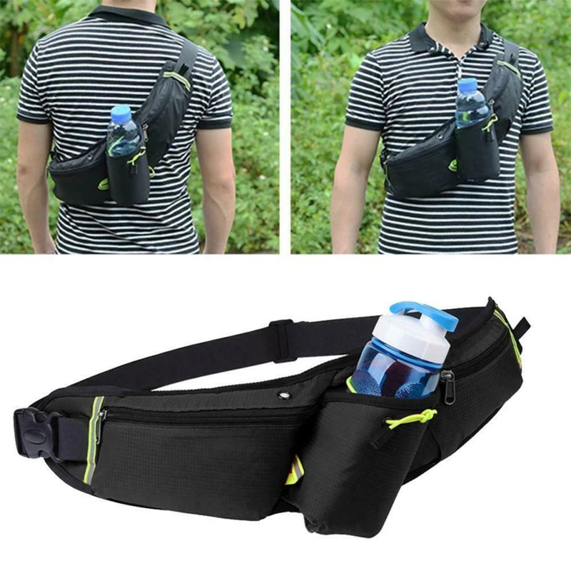 Waist Bag Running Bag Waterproof Sports Belt Gym Bag Portable Lightweight Hydration Belt Water Bottle Hip Waist Pack