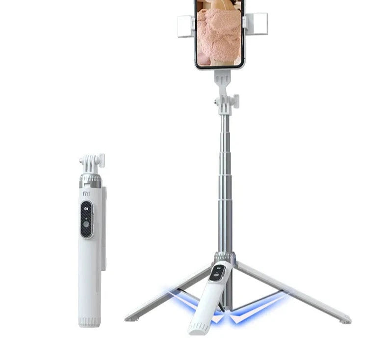 Xiaomi Tripod Selfie Stick Tripod Phone Holder Mobile Bluetooth Tripod Stand with Remote Control Ring Light Telescopic Rod