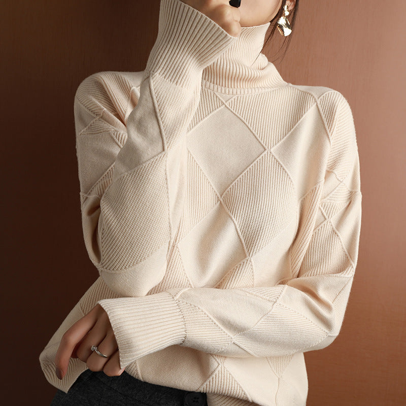 Knitwear Autumn And Winter Long-sleeved Outer Wear Bottoming Shirt