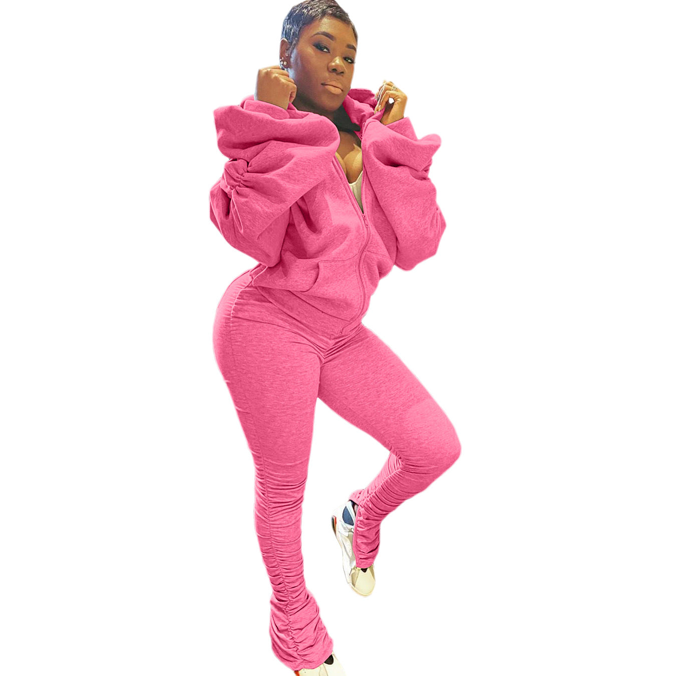 Women Sportswear 2 Pieces Set Long Sleeve Autumn Tracksuit