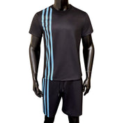 Striped Tracksuit Summer Loose Short Sleeve