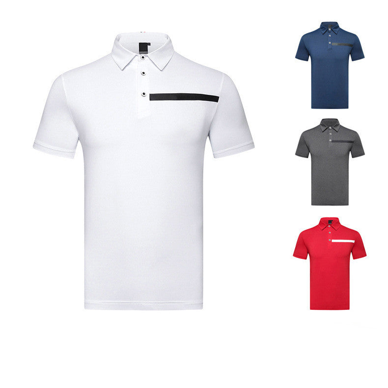 Golf Sports And Leisure Short-Sleeved Polo Shirt Men's Lapel T-Shirt