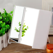 Portable Square Three Sides Folding Vanity Mirror